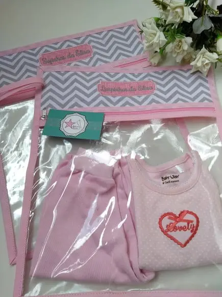 Saco Maternidade - Roupa Suja Limpa Kit com 2