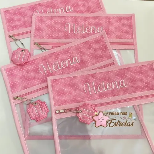 Saquinho maternidade - rosa -Kit com 4