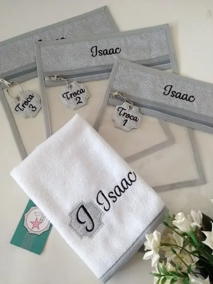 Saquinho organizador maternidade - Kit com 3