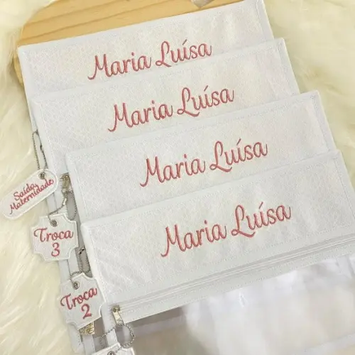 Saquinho Organizador Maternidade - Kit com 4 Unidades