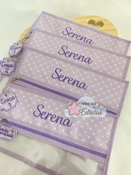 Saquinho Organizador Maternidade - Kit com 4 Unidades