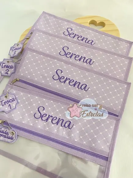 Saquinho Organizador Maternidade - Kit Com 4- Menina