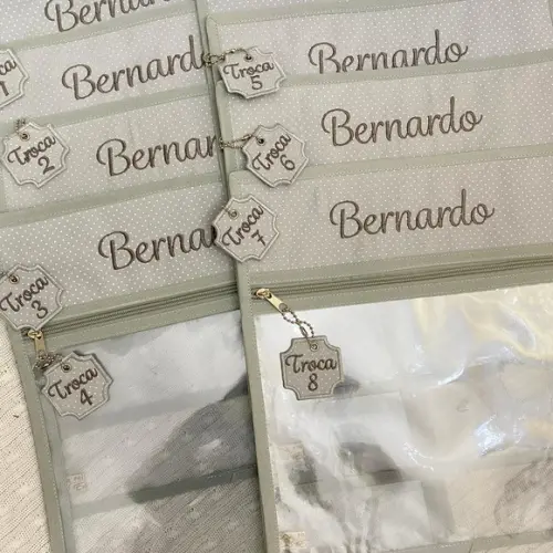 Saquinho Organizador Maternidade - Kit com 8 Unidades