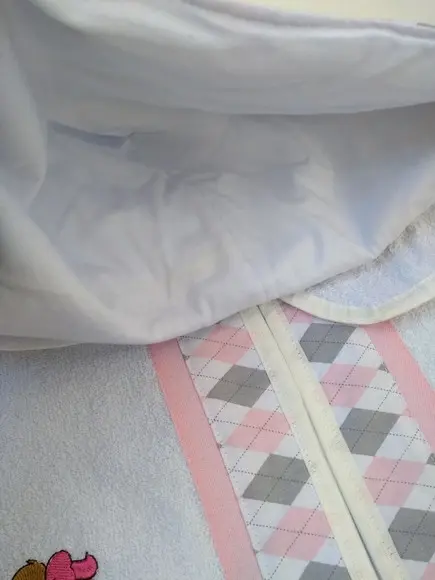 Toalha de Banho Bebê com capuz Menina na banheira tecido