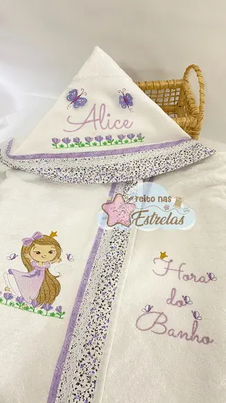 Toalha de Banho Infantil com Capuz - Fada