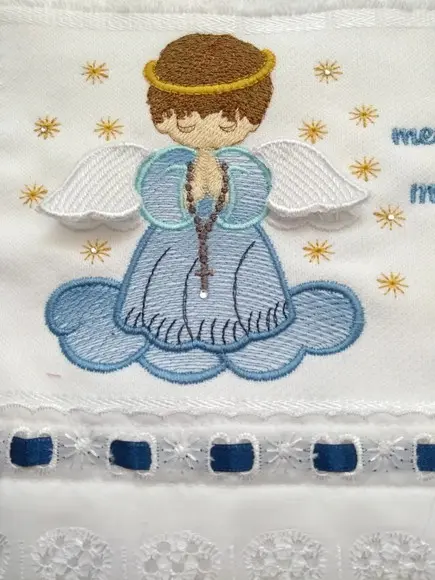 Toalha Santo Anjo Bordada