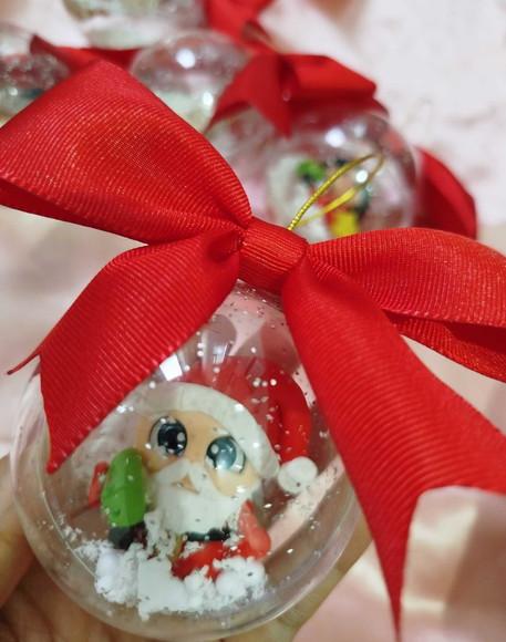Bolinhas de Natal Personalizadas em Biscuit