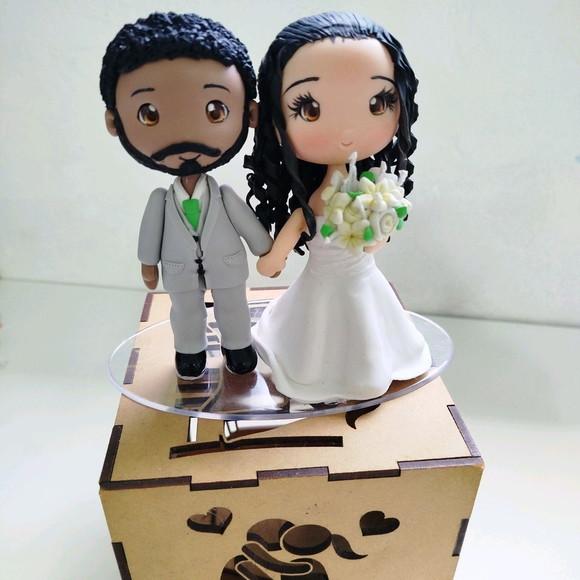 Noivinhos em Biscuit Personalizados