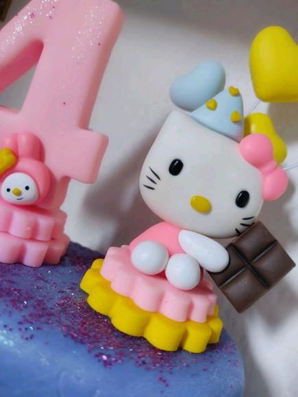Topo de Bolo Hello Kitty