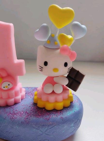 Topo de Bolo Hello Kitty