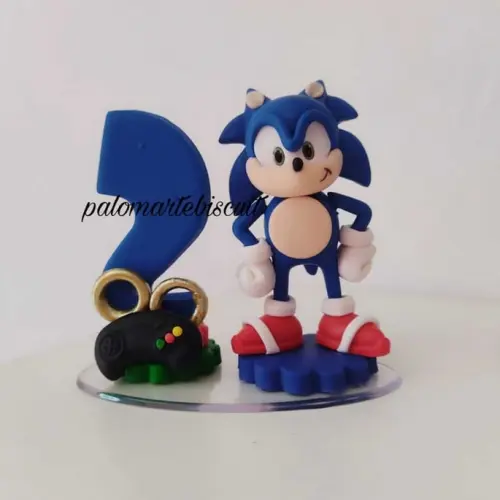 Topo de bolo Sonic