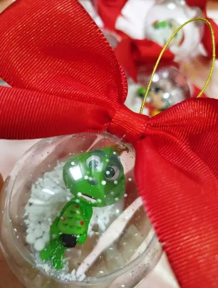 Bolinhas de Natal Personalizadas em Biscuit