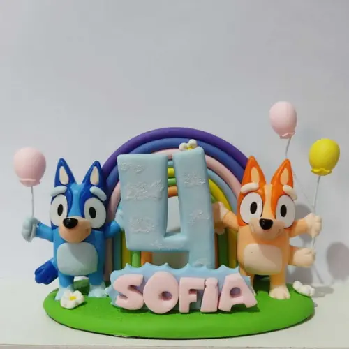 Vela Bluey e Bingo (incluí Nome)