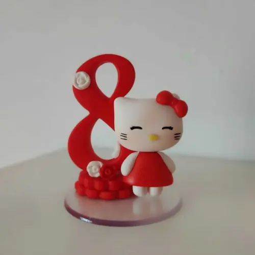Vela Gatinha Hello Kitty