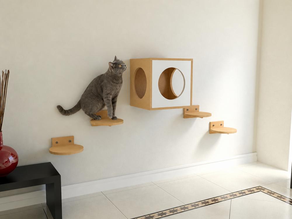 Playground para Gatos de Parede Chartreux em mdf