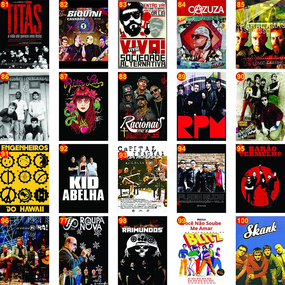Ímãs de geladeira mini posters de bandas de Rock' Roll, músico