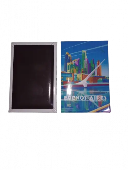 Imã de base de aluminio Personalizado com Impressão de Pontos Turísticos de Cidades e Praias