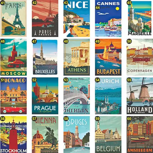 ímãs de geladeira Países e Cidades do mundo, pontos turisticos
