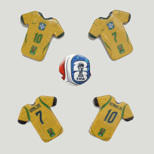 Botton Camisa Do Brasil 2026 Grudima Cardenia 6 Cm