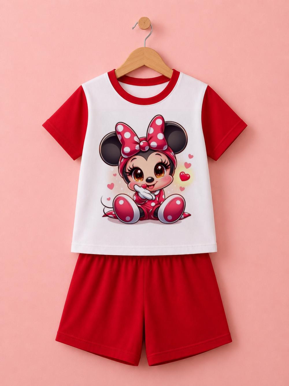 Pijama curto Minnie