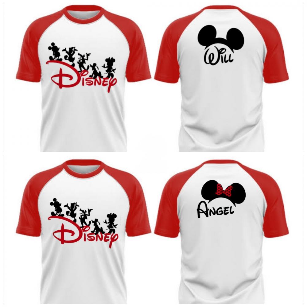 Camiseta viagem Disney Raglan