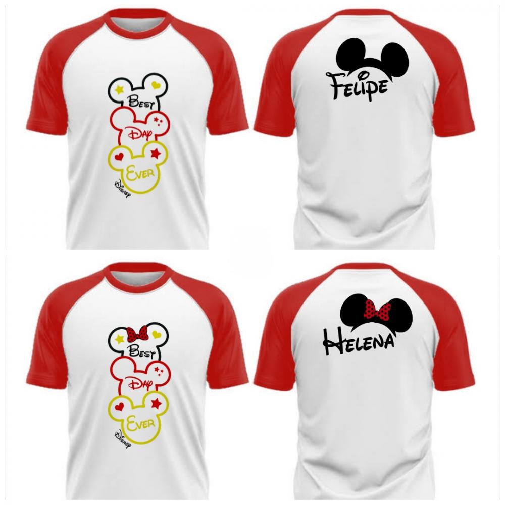 Camiseta viagem Disney Raglan