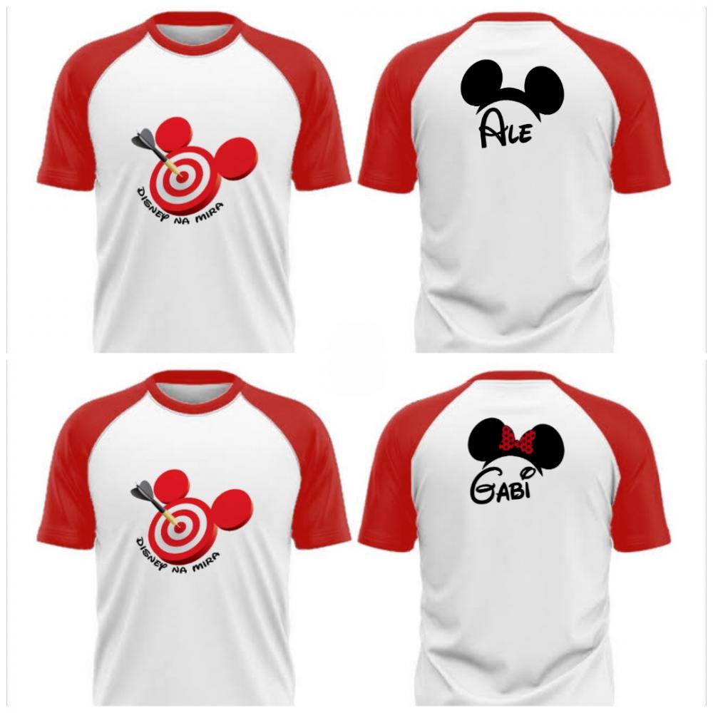 Camiseta viagem Disney Raglan