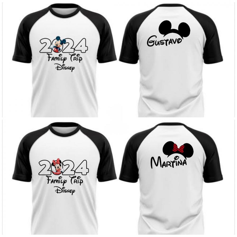Camiseta viagem Disney Raglan