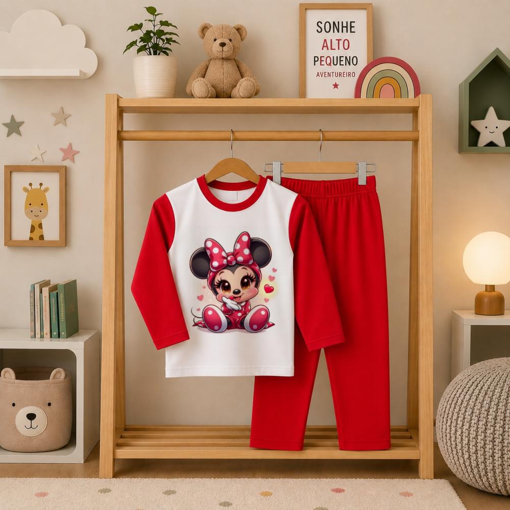 Pijama longo Minnie