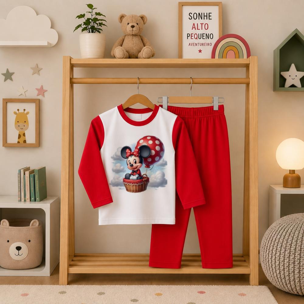 Pijama longo Minnie