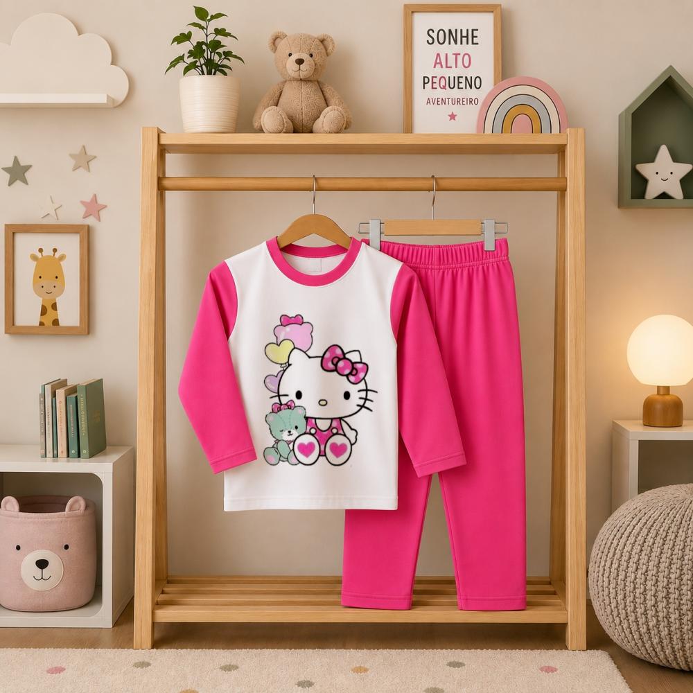 Pijama longo Hello Kitty