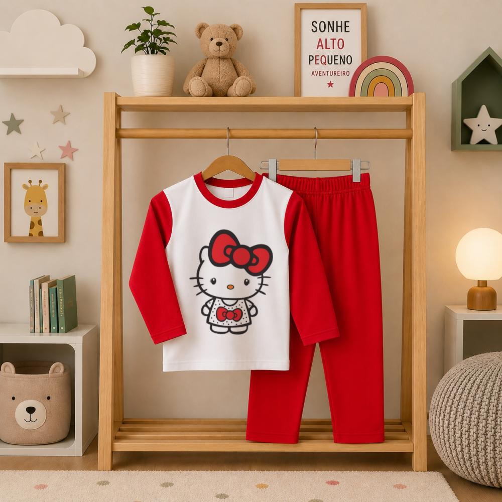 Pijama longo Hello Kitty