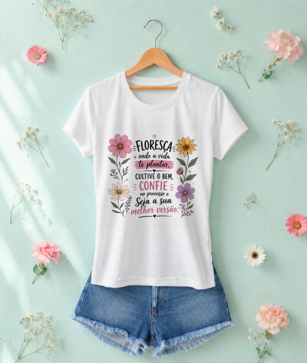 Camiseta Feminina estampada