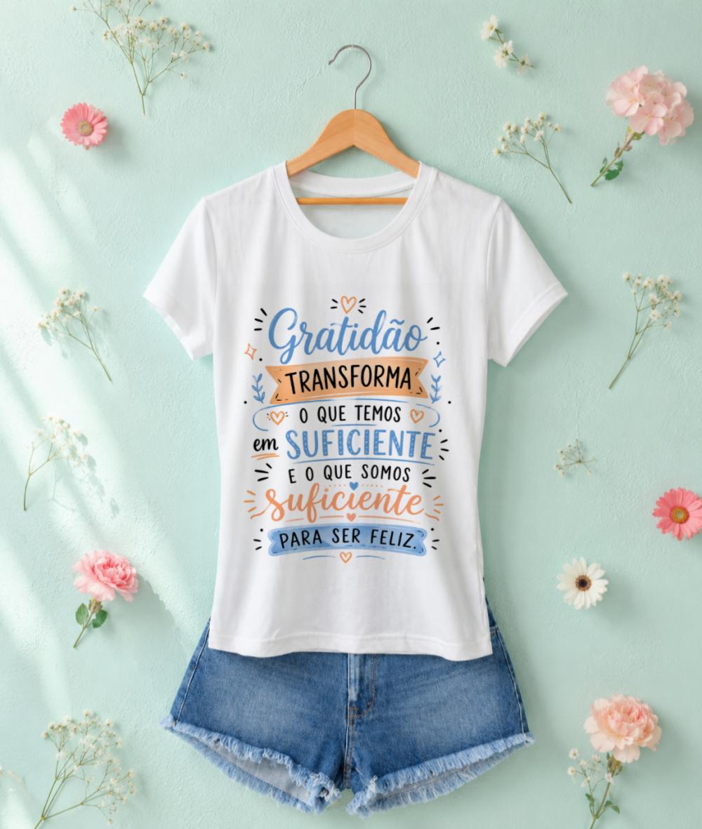 Camiseta Feminina estampada