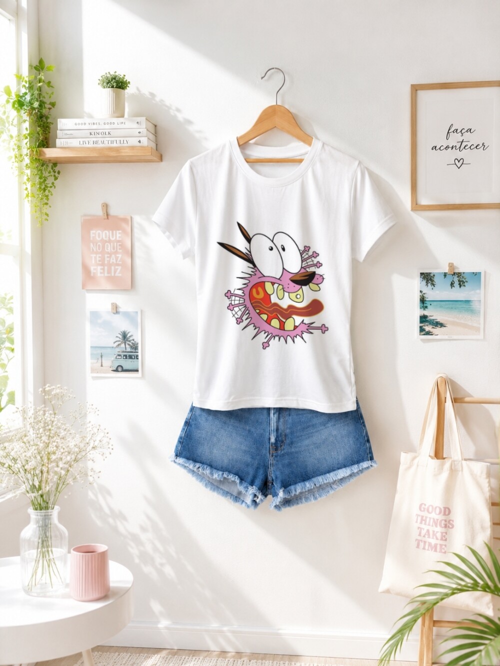 Camiseta Coragem, o cão