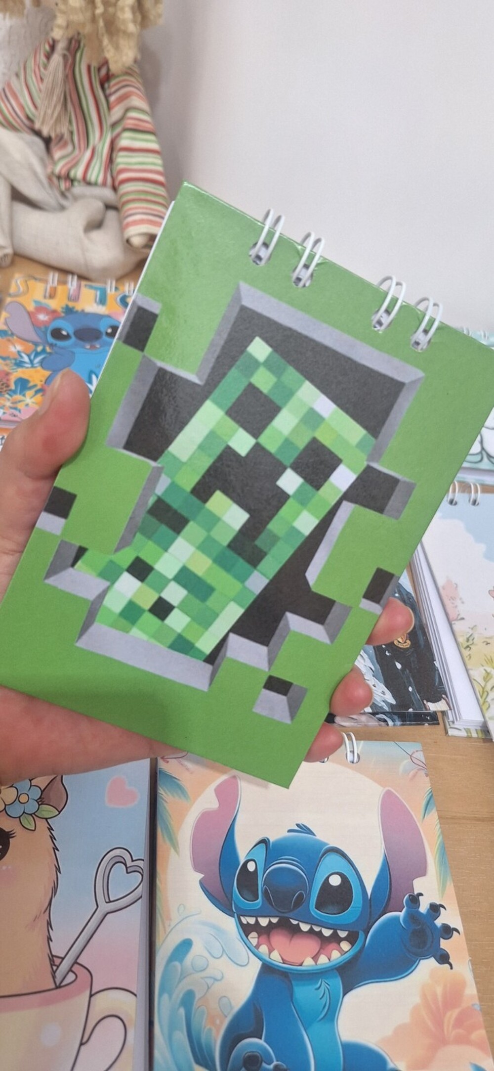 Bloquinho de notas Minecraft