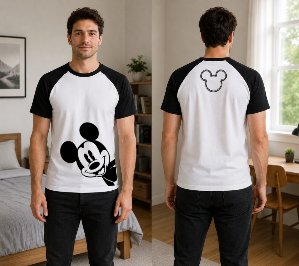 Camiseta Mickey Raglan