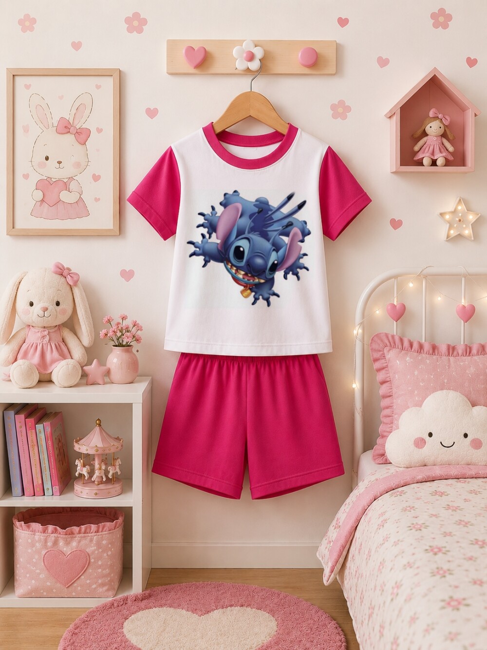 Pijama curto Stitch