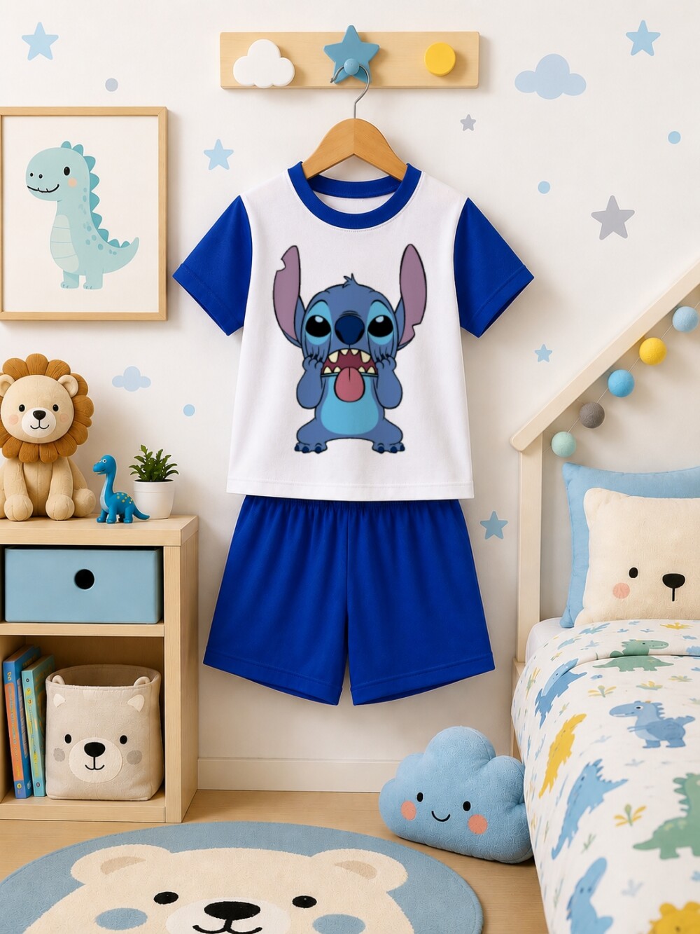Pijama curto Stitch
