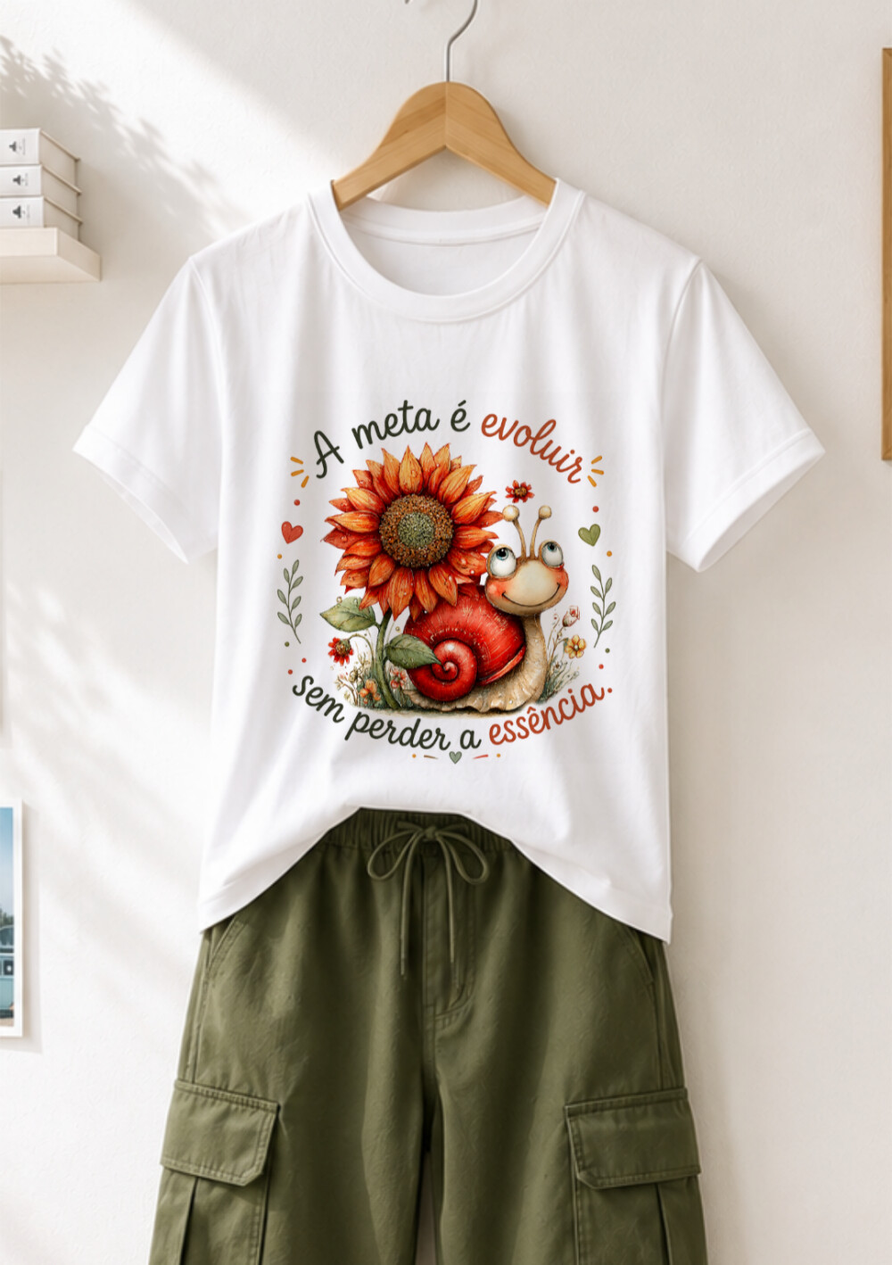 Camiseta Personalizada com Frase Motivacional