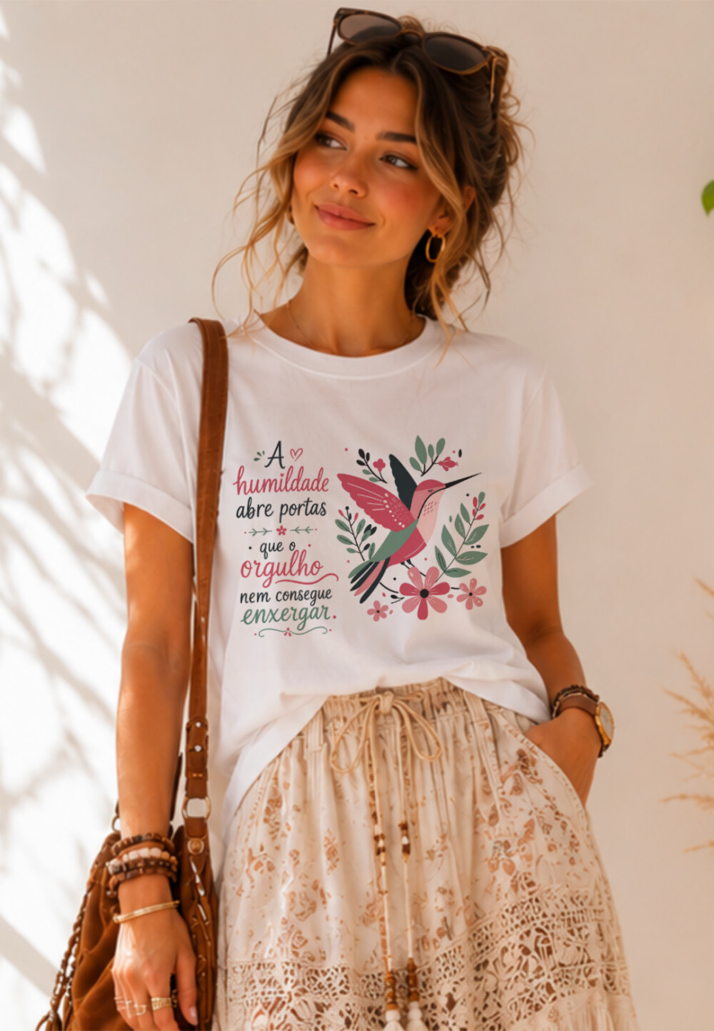 Camiseta Personalizada com Frase Motivacional