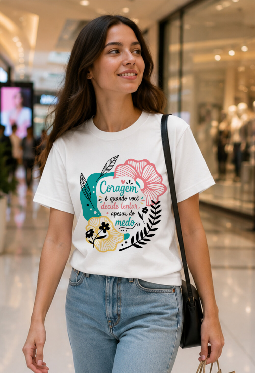 Camiseta Personalizada com Frase Motivacional