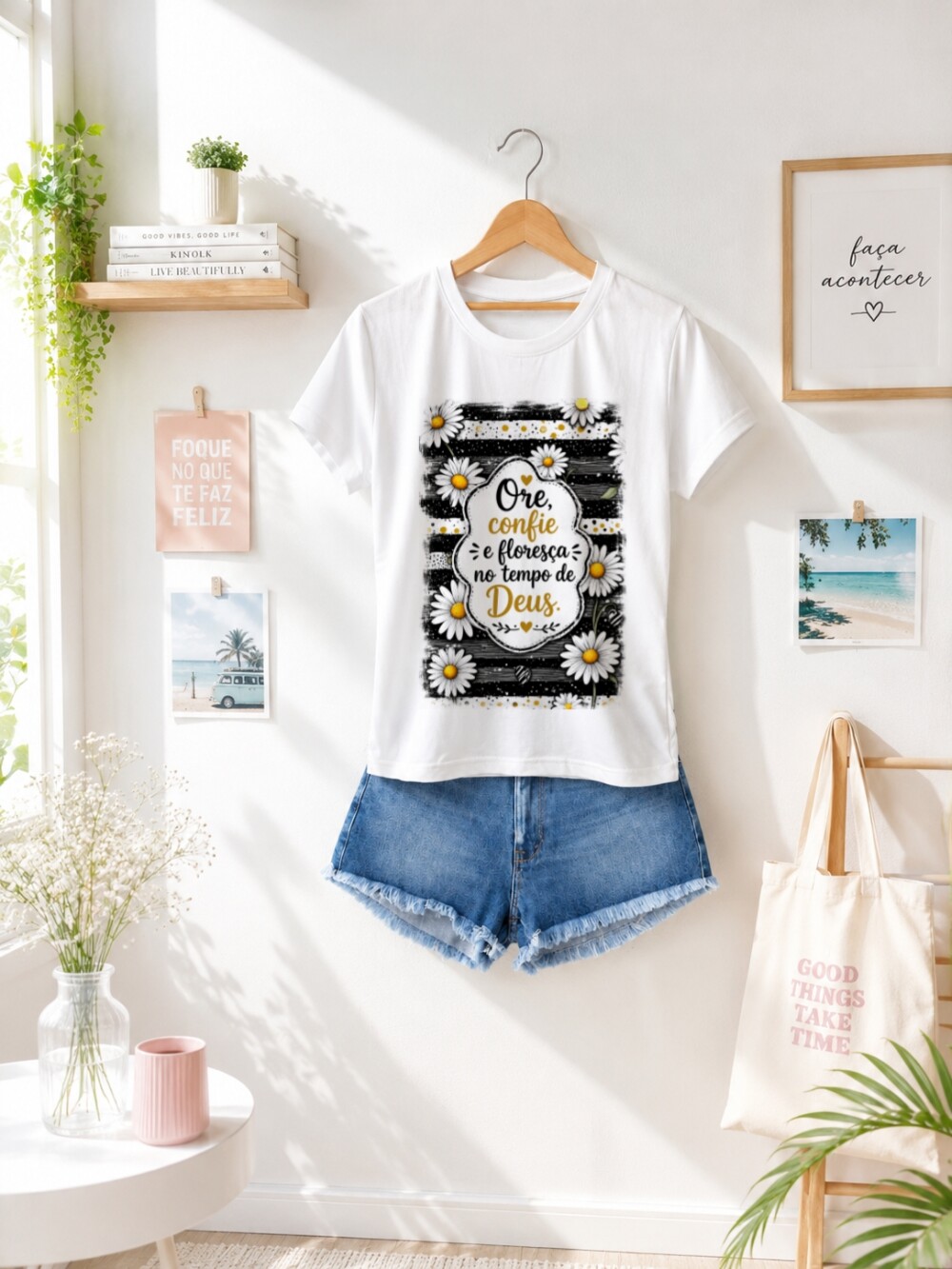 Camiseta Personalizada com Frase Motivacional