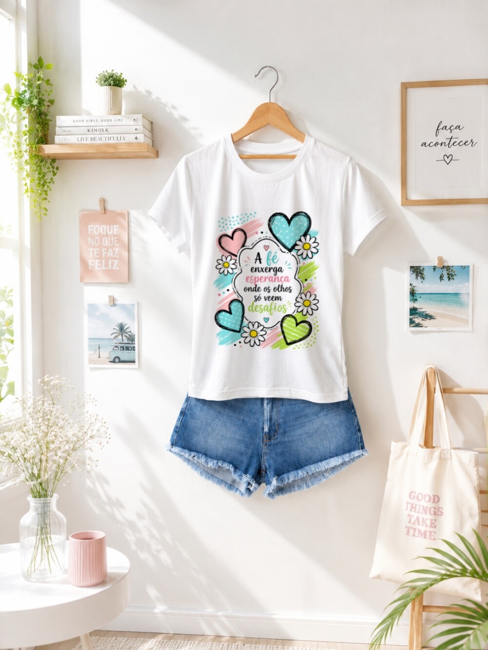 Camiseta Personalizada com Frase Motivacional