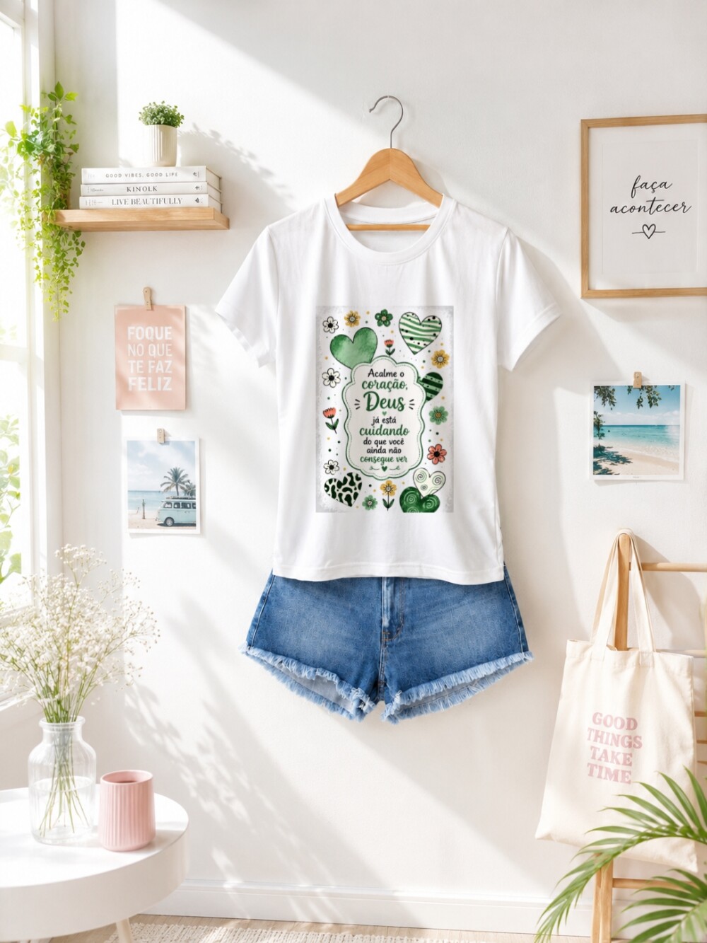 Camiseta Personalizada com Frase Motivacional