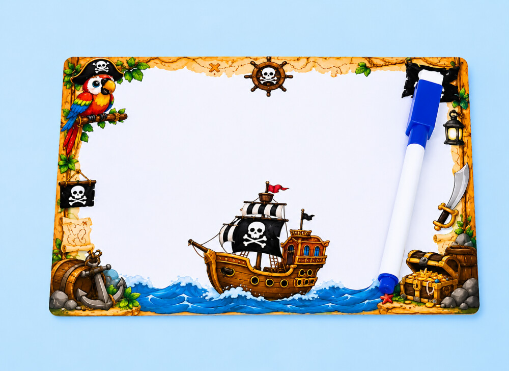 Lousinha mágica pirata lembrancinha de aniversário com caneta p