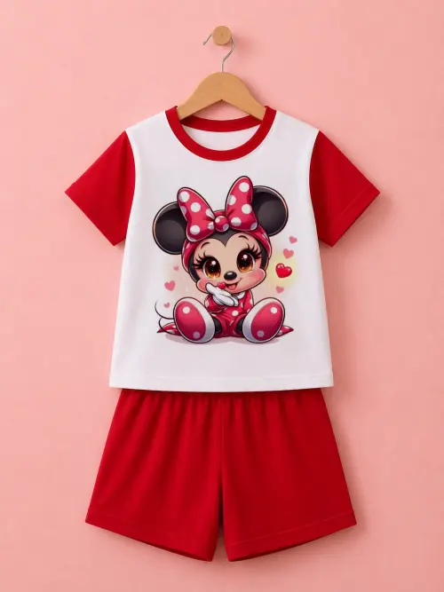 Pijama curto Minnie