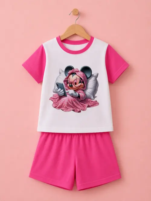 Pijama curto Minnie