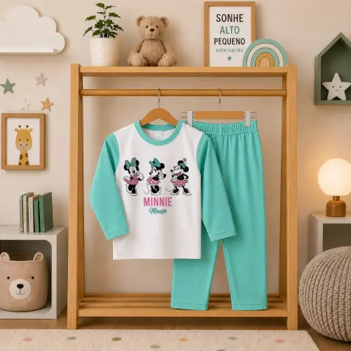 Pijama longo Minnie