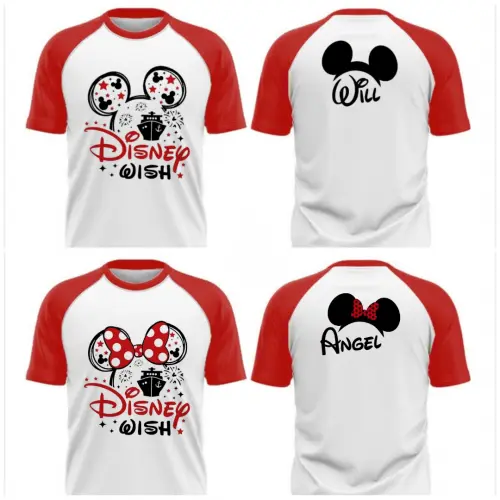 Camiseta viagem Disney Raglan